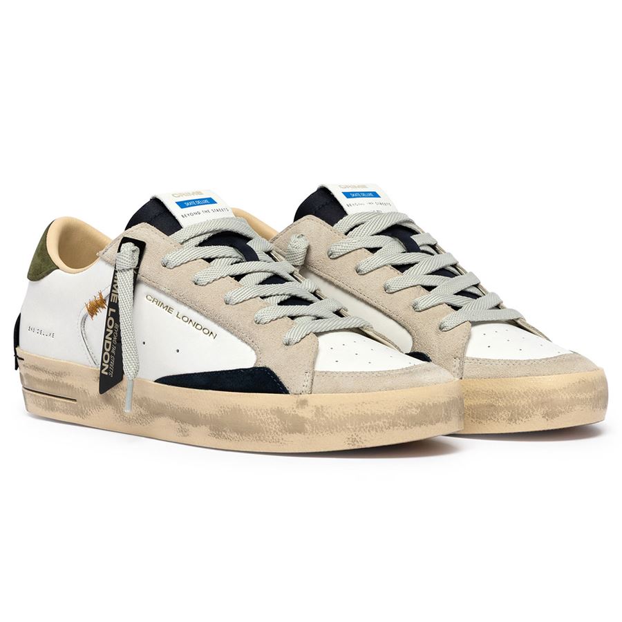 SK Deluxe downtown green sneakers da uomo Crime London | 19110PP810